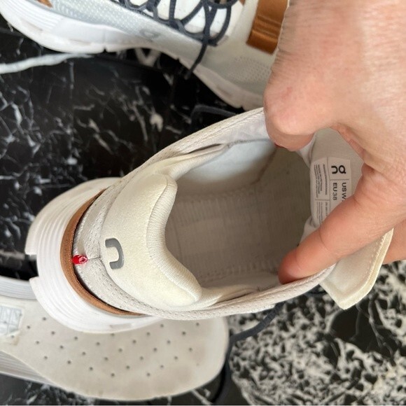 ON Running Couldnova Sneakers in White Pearl  7 - Picture 9 of 16